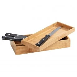 WENKO Boîtes bambou Terra III (lot de 2) - Bambou - Marron -Rangements Soldes 1000237964 210104 10030400314 DETAILS P000000001000237964