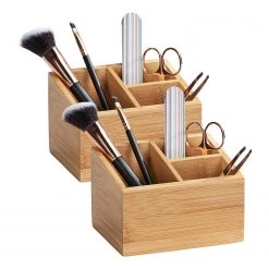 WENKO Organiseurs bambou Terra (lot de 2) - Bambou - Marron -Rangements Soldes 1000237968 210104 10030400319 DETAILS P000000001000237968