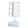 WENKO Miroir LED de table Trenno - Matière plastique / Verre - Blanc -Rangements Soldes 1000242995 211208 100409000016 IMAGE P000000001000242995