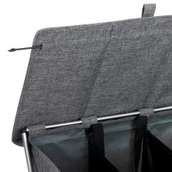 WENKO Panier à linge Trio Top - Polyester / Aluminium - Gris -Rangements Soldes 1000243015 210129 09320800207 DETAILS P000000001000243015