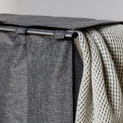 WENKO Panier à linge Trio Top - Polyester / Aluminium - Gris -Rangements Soldes 1000243015 210129 09320900210 DETAILS P000000001000243015