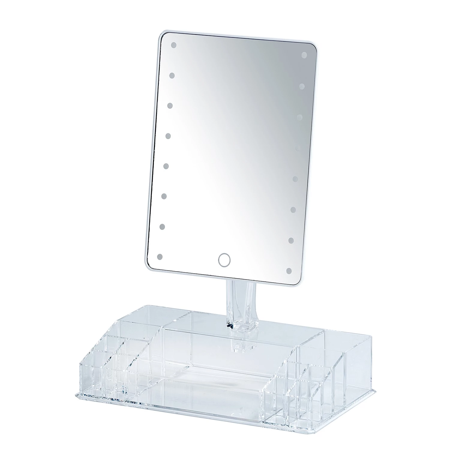 WENKO Miroir LED de table Farnese - Matière plastique / Verre - Blanc 5 WENKO Miroir LED de table Farnese - Matière plastique / Verre - Blanc – Image 3