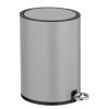 WENKO Poubelle de salle de bain Monza 3L - Acier / Matière plastique - Gris -Rangements Soldes 1000243173 210129 09332000646 IMAGE P000000001000243173
