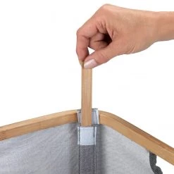 WENKO Panier à linge Bahari - Bambou / Polyester - Marron / Gris 13 WENKO Panier à linge Bahari - Bambou / Polyester - Marron / Gris -Rangements Soldes 1000243192 210129 09333500704 DETAILS P000000001000243192