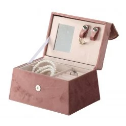 Boltze Boîte à bijoux Clea II - Fer - Vieux rose