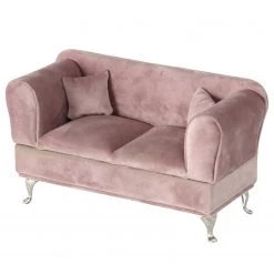 Boltze Boîte à bijoux Canape - Résine synthétique / Tissu - Marron