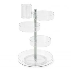 Umbra Organisateur Pirouette - Matière plastique - Transparent / Nickel