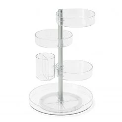 Umbra Organisateur Pirouette - Matière plastique - Transparent / Nickel -Rangements Soldes 1000247925 210216 15365800135 DETAILS P000000001000247925