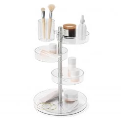 Umbra Organisateur Pirouette - Matière plastique - Transparent / Nickel -Rangements Soldes 1000247925 210216 15365800136 DETAILS P000000001000247925