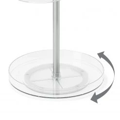 Umbra Organisateur Pirouette - Matière plastique - Transparent / Nickel -Rangements Soldes 1000247925 210216 15365800137 DETAILS P000000001000247925