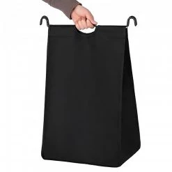 Songmics Panier à linge Belleme II - Acier / Polyester - Noir -Rangements Soldes 1000254528 210326 08441900105 DETAILS P000000001000254528