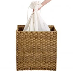 Songmics Panier à linge La Boisse - Fer / Matière plastique - Beige - 57 x 61 cm -Rangements Soldes 1000254536 210326 08442300143 DETAILS P000000001000254536