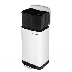 Poubelle Milizac I - Acier inoxydable / Plastique ABS - Contenance : 30 L - Blanc 14 Poubelle Milizac I - Acier inoxydable / Plastique ABS - Contenance : 30 L - Blanc -Rangements Soldes 1000254543 210326 08442900182 DETAILS P000000001000254543