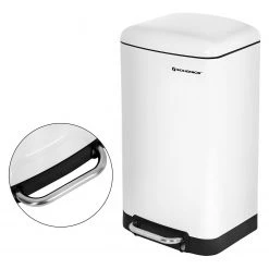 Poubelle Milizac I - Acier inoxydable / Plastique ABS - Contenance : 30 L - Blanc 17 Poubelle Milizac I - Acier inoxydable / Plastique ABS - Contenance : 30 L - Blanc -Rangements Soldes 1000254543 210326 08442900185 DETAILS P000000001000254543