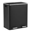 Songmics Poubelle Montferrat III - Acier / Matière plastique - Noir -Rangements Soldes 1000255003 210326 08452300667 IMAGE P000000001000255003