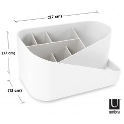 Umbra Organiseur Glam - Polystyrène - Blanc / Gris -Rangements Soldes 1000255600 210330 14355000009 SKETCH DETAILS P000000001000255600 sketch