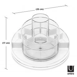 Umbra Organiseur Cascada - Matière plastique - Transparent -Rangements Soldes 1000255601 210330 14360200018 SKETCH DETAILS P000000001000255601 sketch
