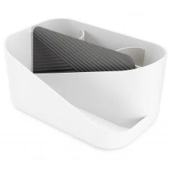 Umbra Organiseur Glam - Polystyrène / Silicone - Blanc / Gris