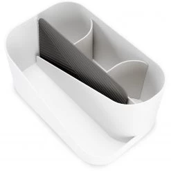 Umbra Organiseur Glam - Polystyrène / Silicone - Blanc / Gris -Rangements Soldes 1000255644 210330 14362900042 DETAILS P000000001000255644