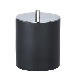 Boîte à coton Ida - Résine synthétique - Anthracite