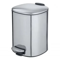 WENKO Poubelle Alassio - Argenté