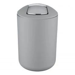 Poubelle de salle de bain Brasil II - TPE - Capacité: 6.5 L - Gris