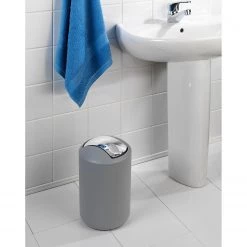 Poubelle de salle de bain Brasil II - TPE - Capacité: 6.5 L - Gris -Rangements Soldes 1000259479 210422 07424900988 MOOD DETAILS P000000001000259479 mood