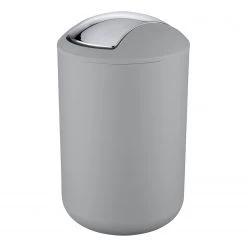 Poubelle de salle de bain Brasil II - TPE - Capacité: 6.5 L - Gris -Rangements Soldes 1000259479 210422 07424900989 DETAILS P000000001000259479