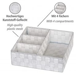 WENKO Organizer Adria III - Polypropylène - Blanc -Rangements Soldes 1000271154 210608 11184100387 DETAILS P000000001000271154