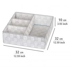 WENKO Organizer Adria III - Polypropylène - Blanc -Rangements Soldes 1000271154 210608 11193500450 SKETCH DETAILS P000000001000271154 sketch