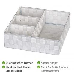 WENKO Organizer Adria III - Polypropylène - Blanc -Rangements Soldes 1000271154 210608 11194900466 DETAILS P000000001000271154