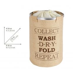 WENKO Panier à linge Ringo - Aluminium / Polypropylène - Beige 8 WENKO Panier à linge Ringo - Aluminium / Polypropylène - Beige -Rangements Soldes 1000271299 210608 11282600994 SKETCH DETAILS P000000001000271299 sketch