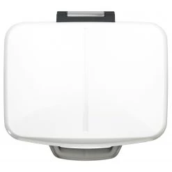 WENKO Poubelle Easy-Close Primo - Acier - Contenance : 40 L - Blanc -Rangements Soldes 1000274016 210618 14061600109 DETAILS P000000001000274016