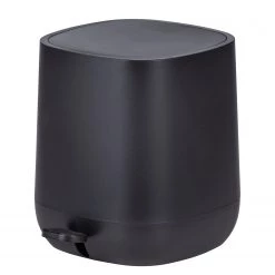 WENKO Poubelle Davos - Acier - Contenance : 5 L - Noir