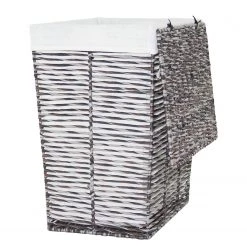 Flechtwaren Müller Panier à linge Olivea I - Tissu mélangé - Marron / Gris -Rangements Soldes 1000283348 210831 12453100199 DETAILS P000000001000283348