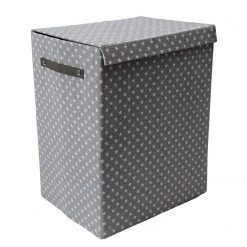 Flechtwaren Müller Panier à linge TexBox II - Tissu mélangé - Gris