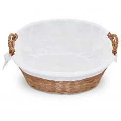 Flechtwaren Müller Panier à linge Oregon I - Osier - Beige / Blanc - 58 x 30 cm -Rangements Soldes 1000283407 210831 12453200215 DETAILS P000000001000283407