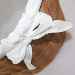 Flechtwaren Müller Panier à linge Olivea II - Étoffe de coton / Osier - Beige -Rangements Soldes 1000283438 210831 12453400229 DETAILS P000000001000283438