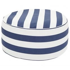 Rangements Soldes 17 Jahnke Pouf Air Sit III (gonflable) - Polyester - Bleu / Blanc