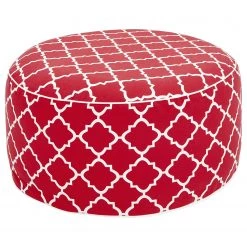 Jahnke Pouf Air Sit I (gonflable) - Polyester - Rouge