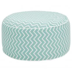 Jahnke Pouf Air Sit Wave (gonflable) - Polyester - Turquoise