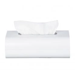 WENKO Boîte à mouchoirs Oria - Matière plastique - Blanc