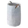 WENKO Panier à linge Geo - Polyester PVC - Blanc / Marron -Rangements Soldes 1000287221 210827 13305000620 IMAGE P000000001000287221