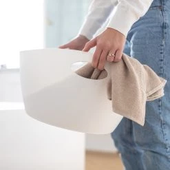 Koziol Paniers Bottichelli III (lot de 2) - Résine thermoplastique - Blanc -Rangements Soldes 1000294506 211007 14445800075 MOOD DETAILS P000000001000294506 mood