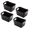 Koziol Boîtes de rangement Boxxx S (lot de 4) - Résine thermoplastique - Noir
