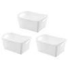 Koziol Boîtes de rangement Boxxx M (lot de 3) - Résine thermoplastique - Blanc -Rangements Soldes 1000294524 210923 09013500047 IMAGE P000000001000294524