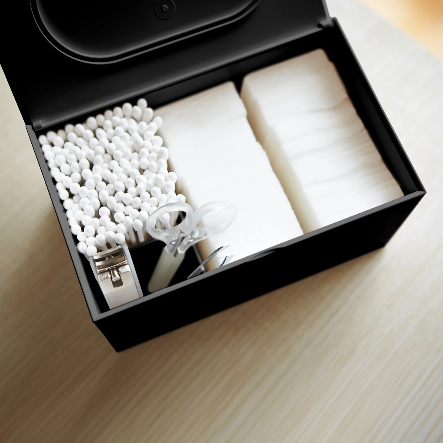 Yamazaki Boîte Veil - Acier / Frêne - Noir 6 Yamazaki Boîte Veil - Acier / Frêne - Noir – Image 4