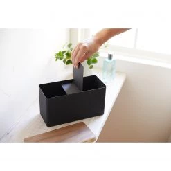 Yamazaki Boîte de rangement Rin - Acier / Contreplaqué - Noir -Rangements Soldes 1000318546 220107 16173900303 DETAILS P000000001000318546