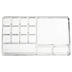 WENKO Organiseur pour produits de beauté Femme - Acrylique - Transparent 9 WENKO Organiseur pour produits de beauté Femme - Acrylique - Transparent -Rangements Soldes 1000333102 220218 040 DETAILS P000000001000333102