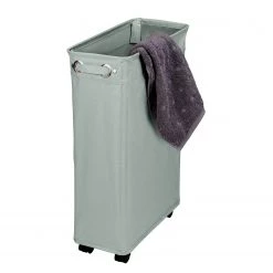 WENKO Panier à linge Corno I - Polyester / Polypropylène - Gris -Rangements Soldes 1000333234 220218 033 DETAILS P000000001000333234